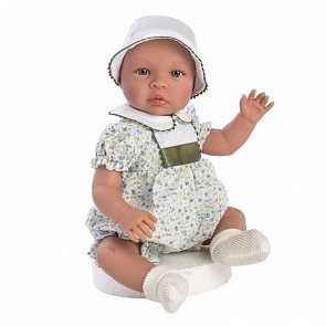 Кукла реборн Лео в белой панамке, 46 см (Asi, 184601)       